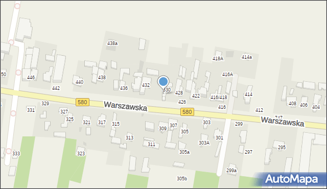 Zielonki-Wieś, Warszawska, 430, mapa Zielonki-Wieś