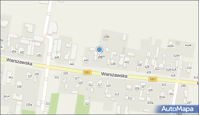Zielonki-Wieś, Warszawska, 438, mapa Zielonki-Wieś