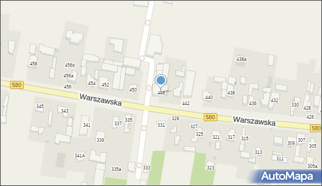 Zielonki-Wieś, Warszawska, 446, mapa Zielonki-Wieś