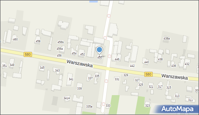 Zielonki-Wieś, Warszawska, 450, mapa Zielonki-Wieś