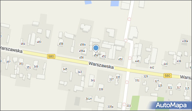 Zielonki-Wieś, Warszawska, 454, mapa Zielonki-Wieś