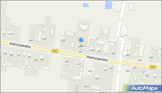 Zielonki-Wieś, Warszawska, 456a, mapa Zielonki-Wieś