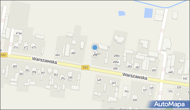 Zielonki-Wieś, Warszawska, 458, mapa Zielonki-Wieś