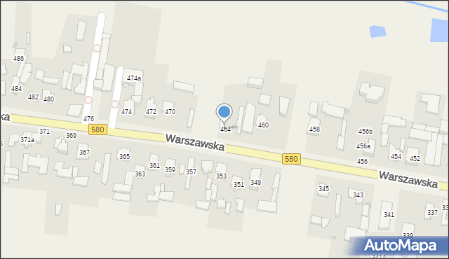 Zielonki-Wieś, Warszawska, 464, mapa Zielonki-Wieś