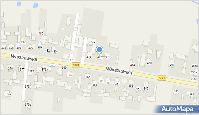 Zielonki-Wieś, Warszawska, 472, mapa Zielonki-Wieś