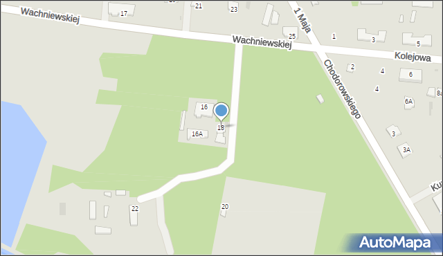 Zwierzyniec, Wachniewskiej, 18, mapa Zwierzyniec