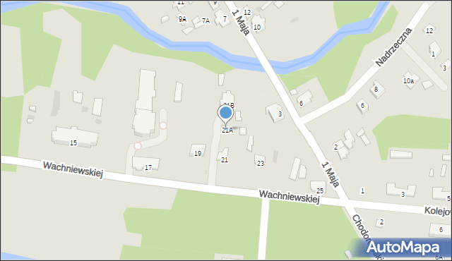 Zwierzyniec, Wachniewskiej, 21A, mapa Zwierzyniec