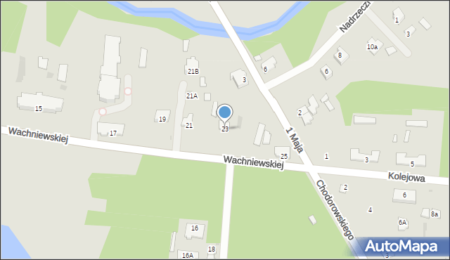 Zwierzyniec, Wachniewskiej, 23, mapa Zwierzyniec