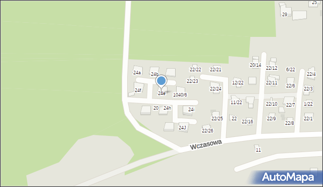 Blachownia, Wczasowa, 24e, mapa Blachownia