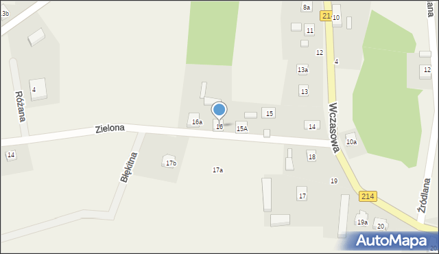 Borzechowo, Wczasowa, 16, mapa Borzechowo