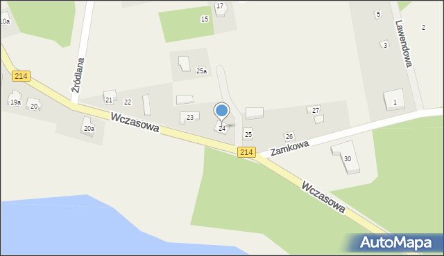 Borzechowo, Wczasowa, 24, mapa Borzechowo