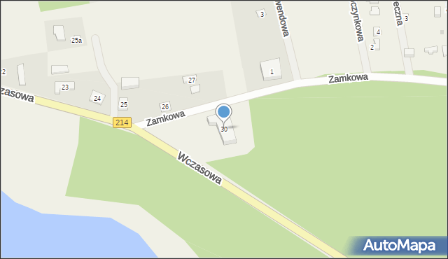 Borzechowo, Wczasowa, 30, mapa Borzechowo