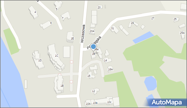 Brodnica, Wczasowa, 18, mapa Brodnica