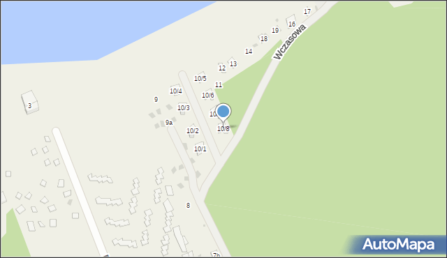 Firlej, Wczasowa, 10/8, mapa Firlej