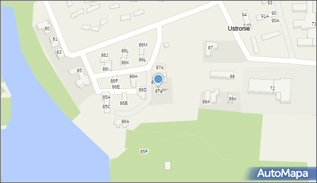 Karpicko, Wczasowa, 87a, mapa Karpicko