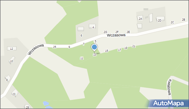 Koleczkowo, Wczasowa, 13, mapa Koleczkowo