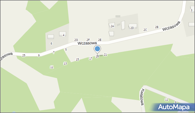 Koleczkowo, Wczasowa, 19, mapa Koleczkowo