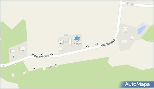 Koleczkowo, Wczasowa, 2D, mapa Koleczkowo