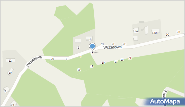 Koleczkowo, Wczasowa, 5, mapa Koleczkowo