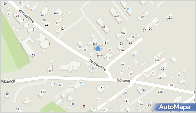 Konstancin-Jeziorna, Wczasowa, 32, mapa Konstancin-Jeziorna