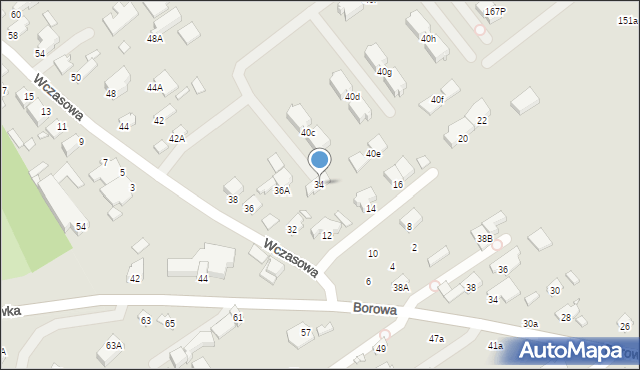 Konstancin-Jeziorna, Wczasowa, 34, mapa Konstancin-Jeziorna