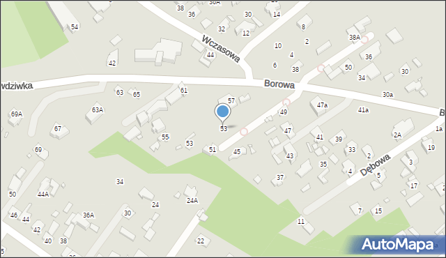 Konstancin-Jeziorna, Wczasowa, 53, mapa Konstancin-Jeziorna