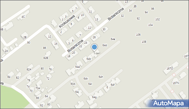 Konstancin-Jeziorna, Wczasowa, 64c, mapa Konstancin-Jeziorna