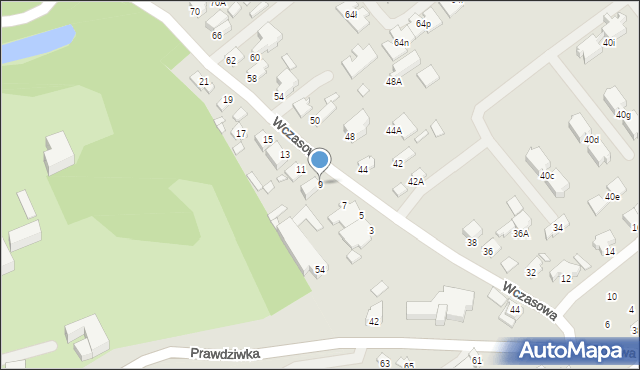 Konstancin-Jeziorna, Wczasowa, 9, mapa Konstancin-Jeziorna