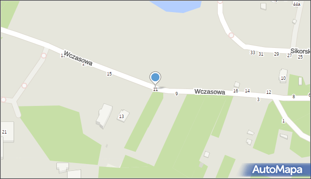 Krasnobród, Wczasowa, 11, mapa Krasnobród