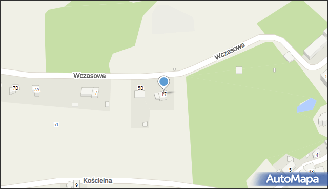 Lubiechowa, Wczasowa, 17, mapa Lubiechowa