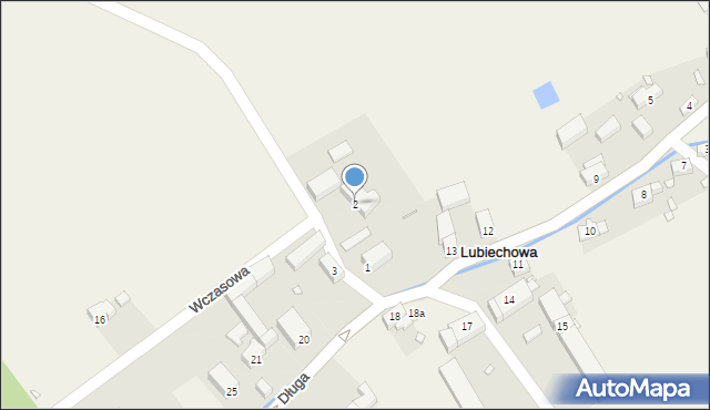 Lubiechowa, Wczasowa, 2, mapa Lubiechowa