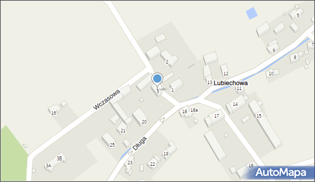 Lubiechowa, Wczasowa, 3, mapa Lubiechowa