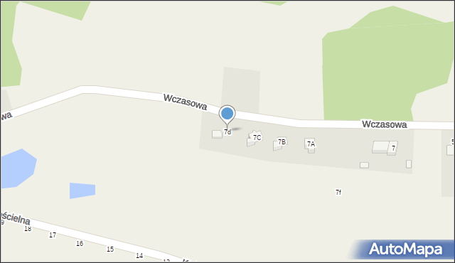 Lubiechowa, Wczasowa, 7d, mapa Lubiechowa