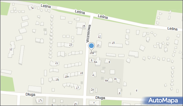 Mikoszewo, Wczasowa, 10a, mapa Mikoszewo