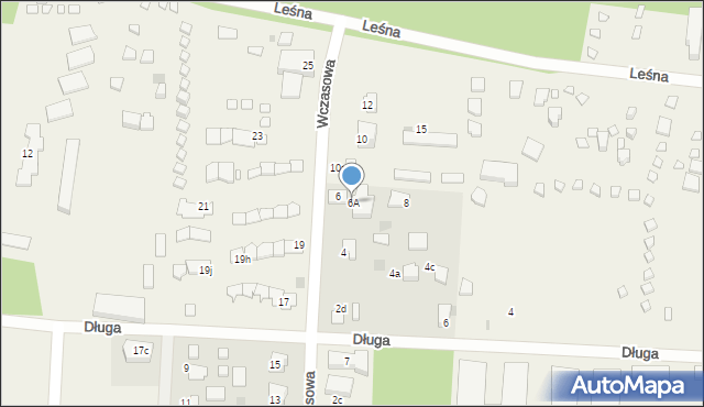 Mikoszewo, Wczasowa, 6A, mapa Mikoszewo