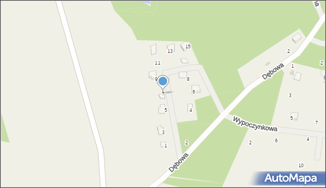 Niepoczołowice, Wczasowa, 7, mapa Niepoczołowice