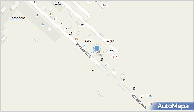 Pstrokonie, Wczasowa, 25, mapa Pstrokonie