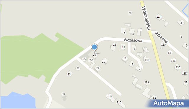 Radzymin, Wczasowa, 19, mapa Radzymin