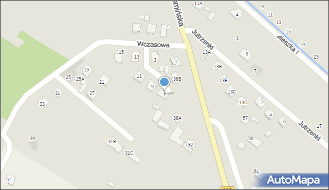 Radzymin, Wczasowa, 7, mapa Radzymin