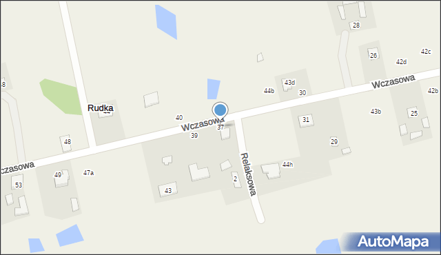 Rudka, Wczasowa, 37, mapa Rudka