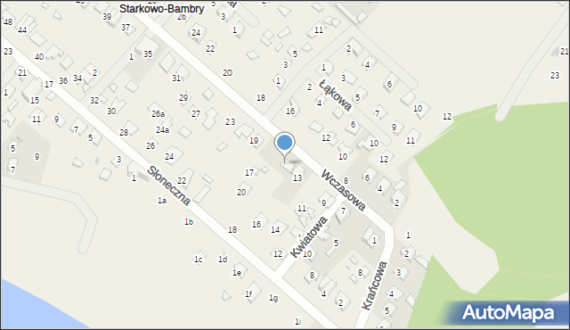 Starkowo, Wczasowa, 15, mapa Starkowo