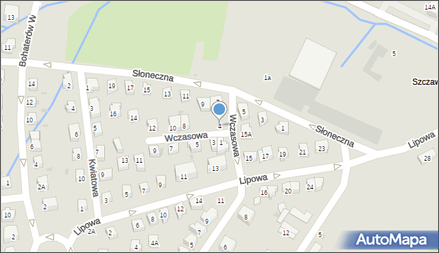 Szczawno-Zdrój, Wczasowa, 4, mapa Szczawno-Zdrój