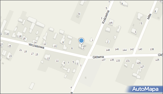 Tresta, Wczasowa, 4, mapa Tresta