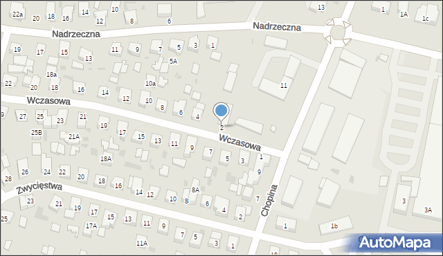 Wejherowo, Wczasowa, 2, mapa Wejherowo