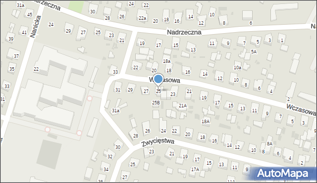 Wejherowo, Wczasowa, 25, mapa Wejherowo