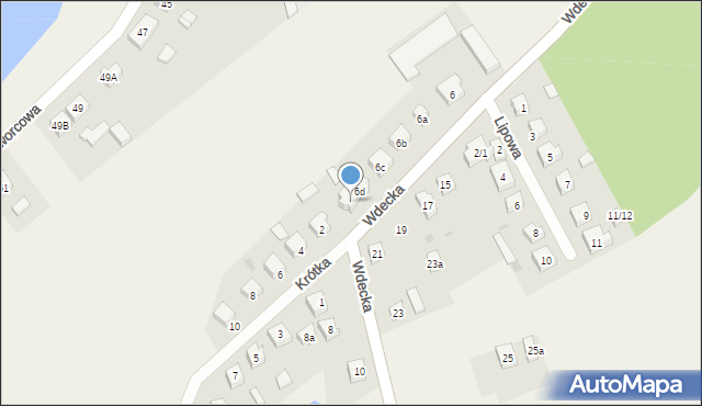 Lubichowo, Wdecka, 6f, mapa Lubichowo