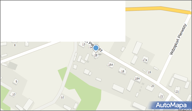 Wdziękoń Pierwszy, Wdziękoń Pierwszy, 16, mapa Wdziękoń Pierwszy
