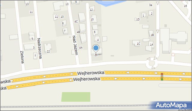 Bolszewo, Wejherowska, 20, mapa Bolszewo