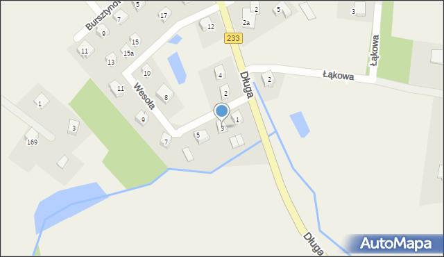 Borowina, Wesoła, 3, mapa Borowina