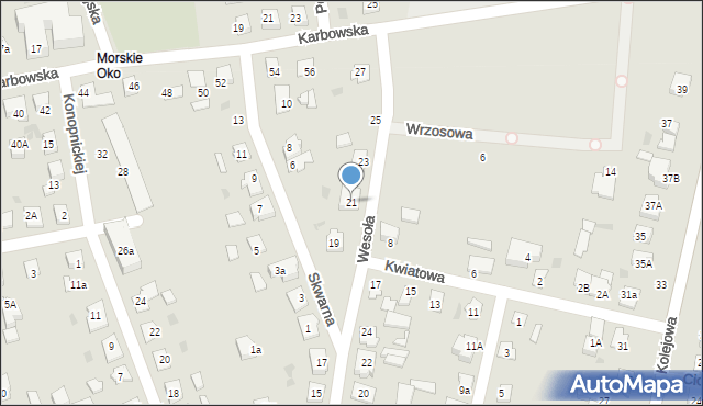 Brodnica, Wesoła, 21, mapa Brodnica